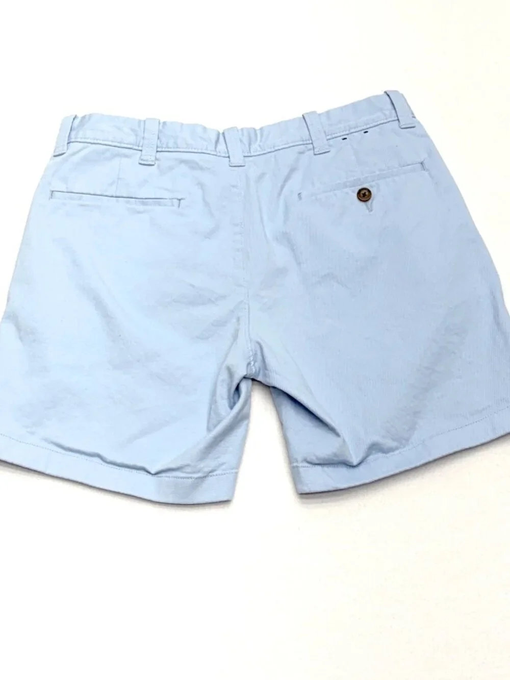 J. Crew Flat Front Shorts Men’s 30 Light Blue Stretch Cotton 7